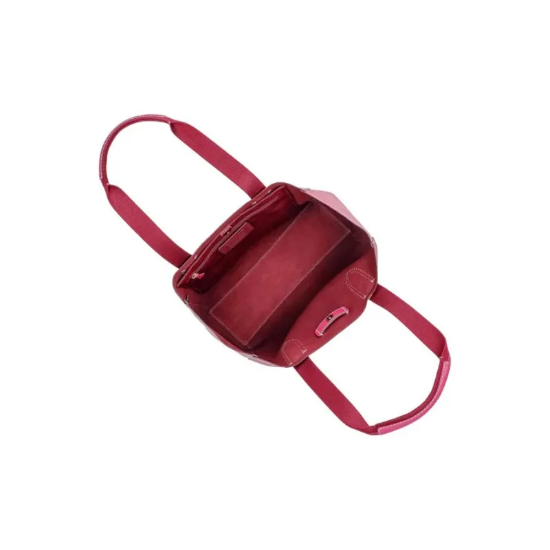 COACH Derby Leather Tote Bag, Shopping Bag, Handbag Tubas Women's Rouge Red-2