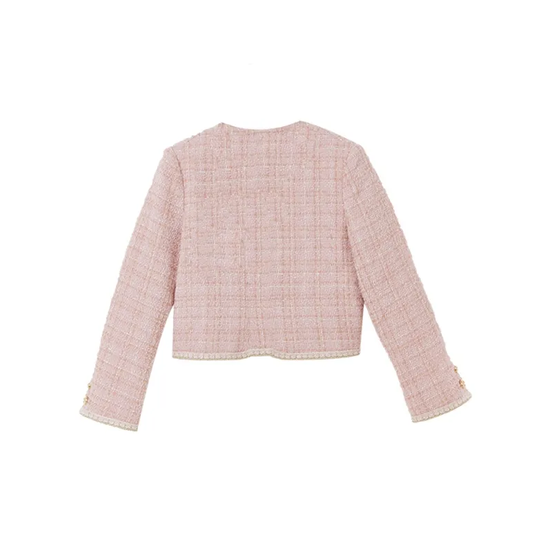 WESTLINK Cropped Coat Women's Pink-1