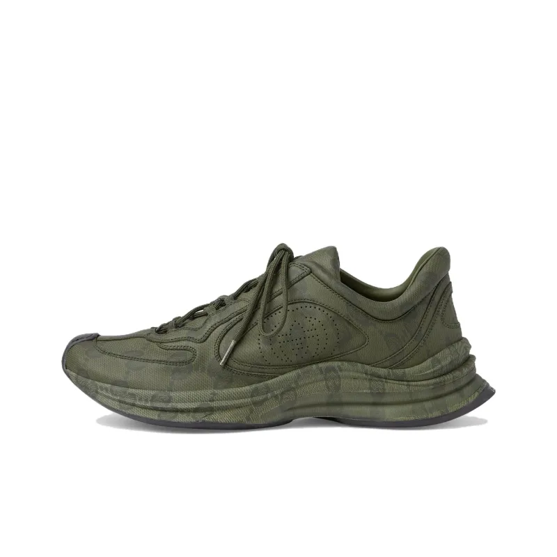 GUCCI Run Sneaker 'GG Water Transfer Print Green'-0