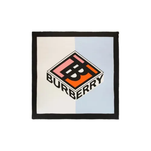 Burberry Box Logo Silk Scarf