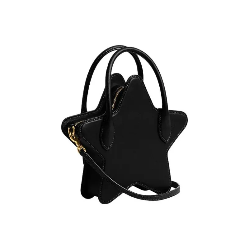COACH Cow Leather Shoulder Bag, Crossbody Bag, Handbag Mini Women's Black-1