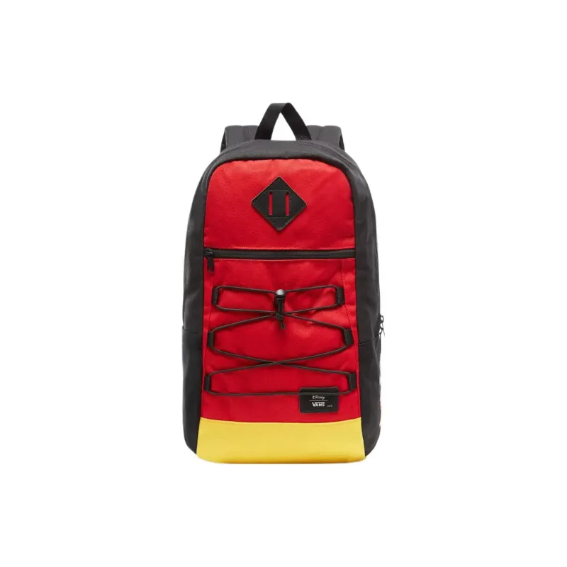 Vans Disney Collaboration Polyester Backpack Regular Unisex Black & Red & Yellow-0