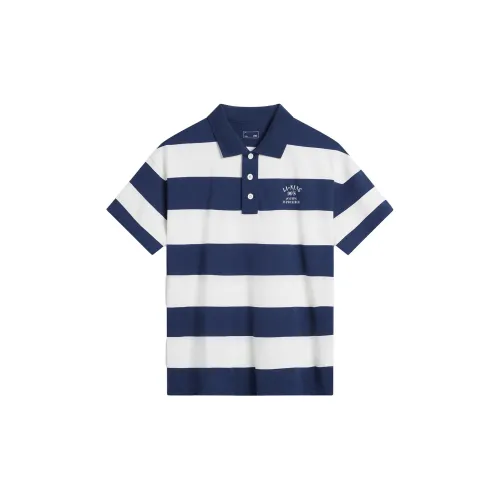 LINING Weekend Youth Polo Shirts Unisex Deep Battleship Blue