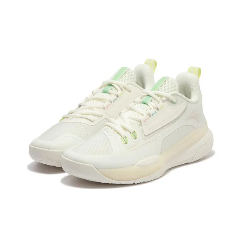 361° Burning Battle 3.0 Basketball Shoes Men Low Top Ecru-3