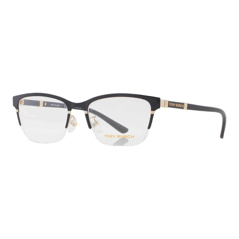 TORY BURCH Metal Irregular Shape Eyeglass Frames Women's Black-0