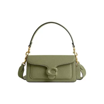 COACH Tabby Cow Leather Handbag, Shoulder Bag Women's Moss Green