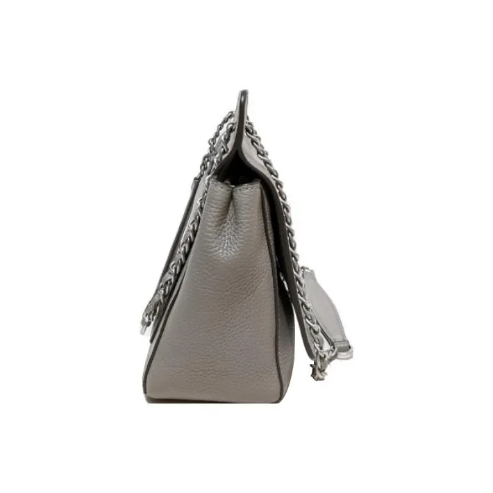 TORY BURCH Britten Leather Crossbody Bag, Shoulder Bag Women's Gray-1