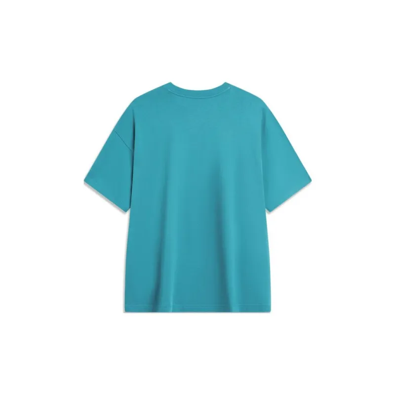 LiNing Sports Fashion Collection T Shirt Unisex Reef Cyan-1