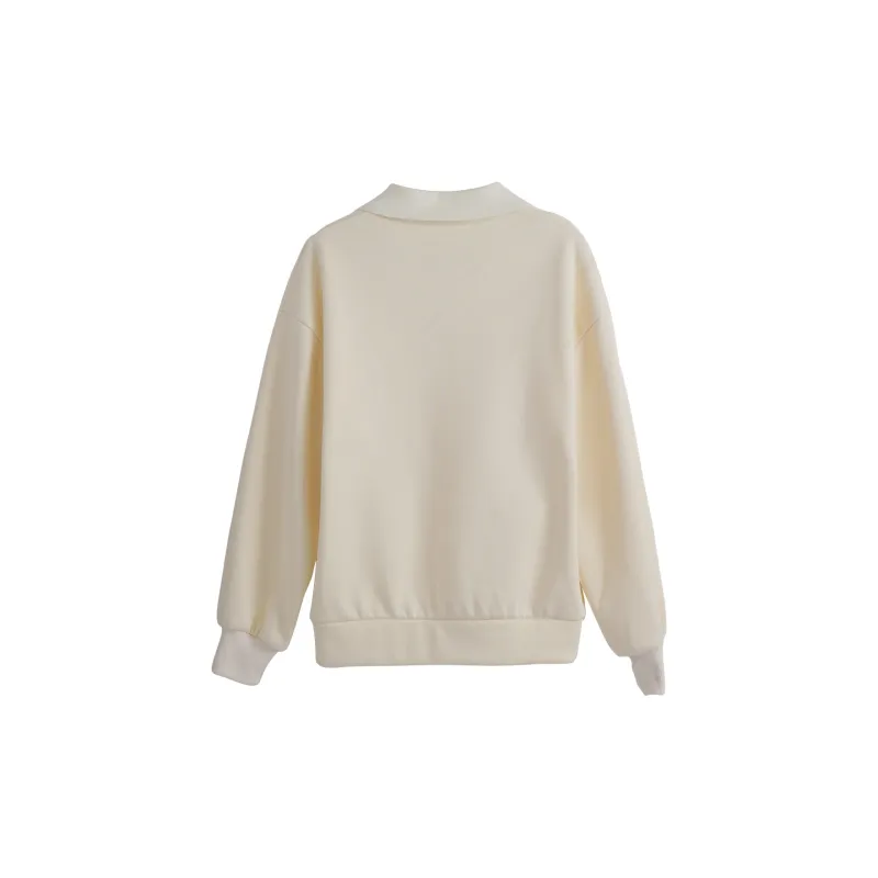 Olrain Sweatshirt Women's Cream Apricot-1