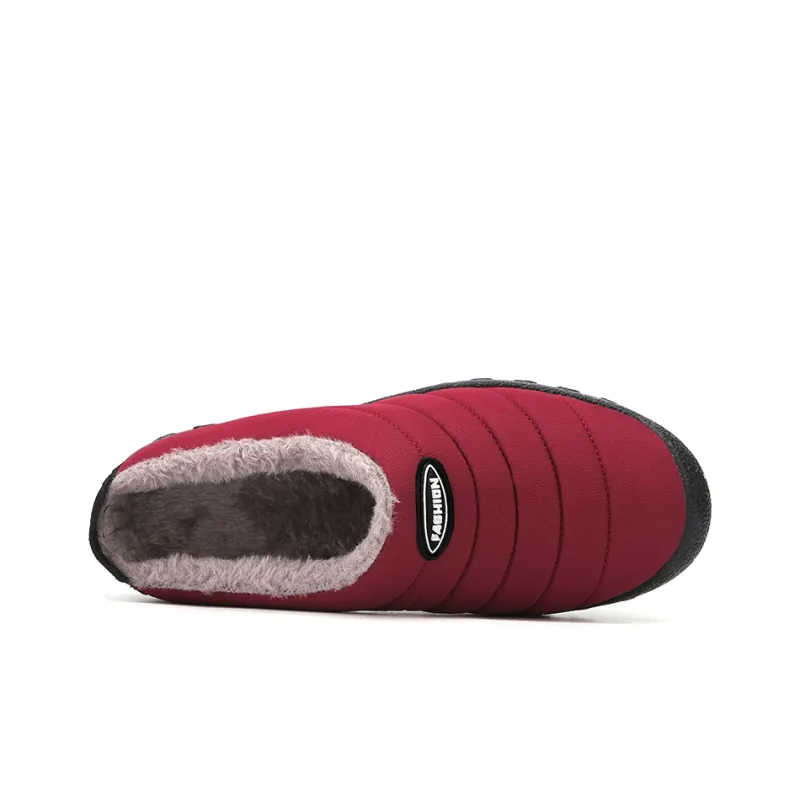 Leyang Wrap toe Slippers Women's Maroon-2