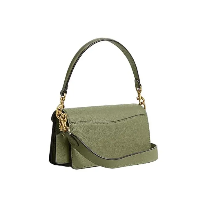 COACH Tabby Cow Leather Handbag, Shoulder Bag Women's Moss Green-1