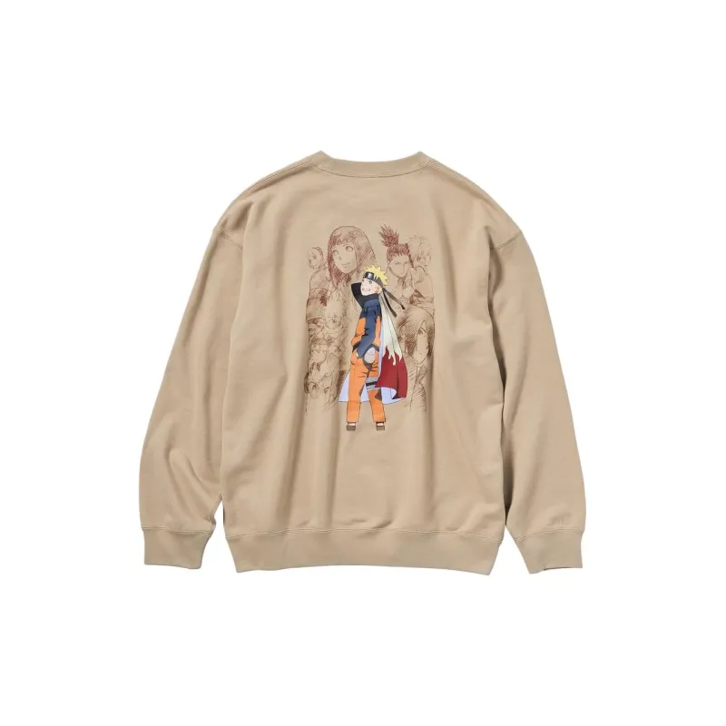 UNIQLO Naruto Co branded Model Sweatshirts Unisex Beige-1