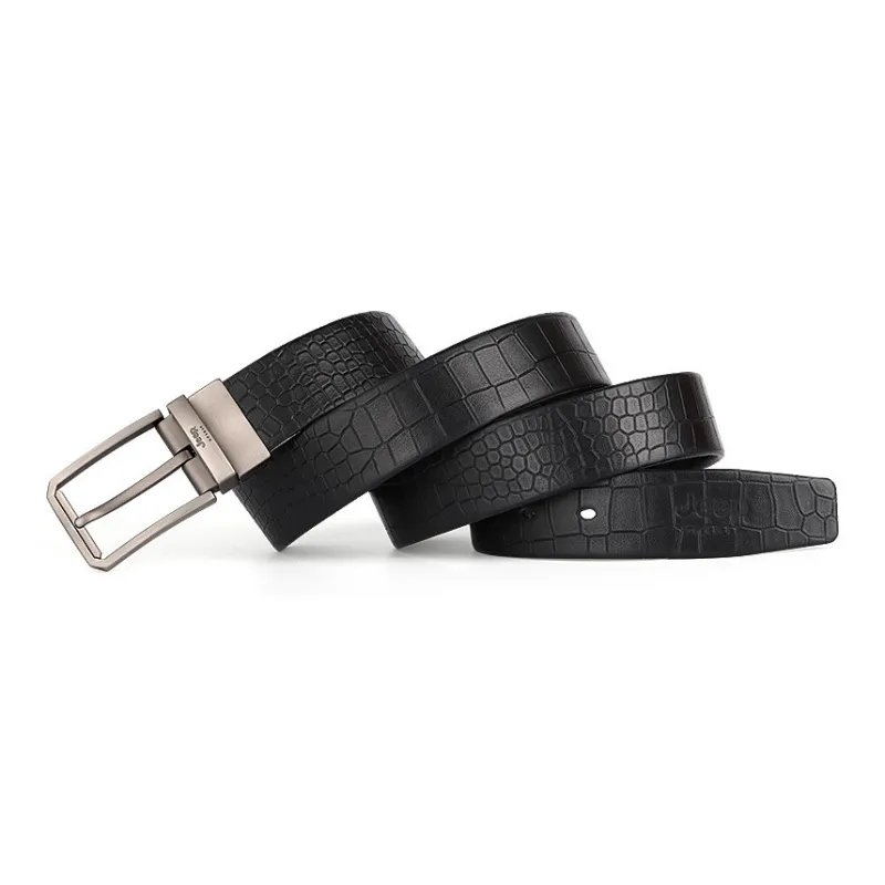 JEEP SPIRIT Trendy New Arrival Casual For Middle Youth Leather Belts Men's Width  3.5cm-2