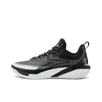 QIAODAN Blade 7.0 PRO Cushioning Anti-Slip And Wear-Resistant Low-Top Basketball Shoes Men's Black White