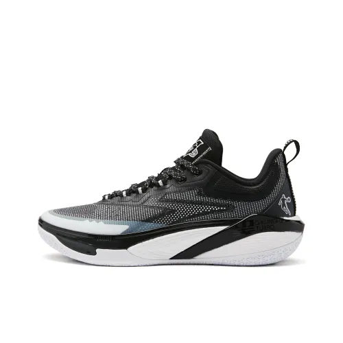 QIAODAN Blade 7.0 PRO Basketball Shoes Men Low-Top Black/White