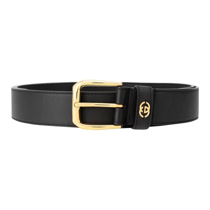 GUCCI G Logo Plaque Buckle Belt-2