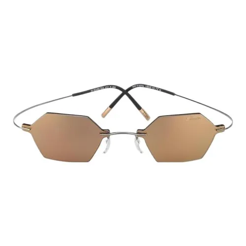 SILHOUETTE Metal Irregular Shape Sunglasses Women's Silver