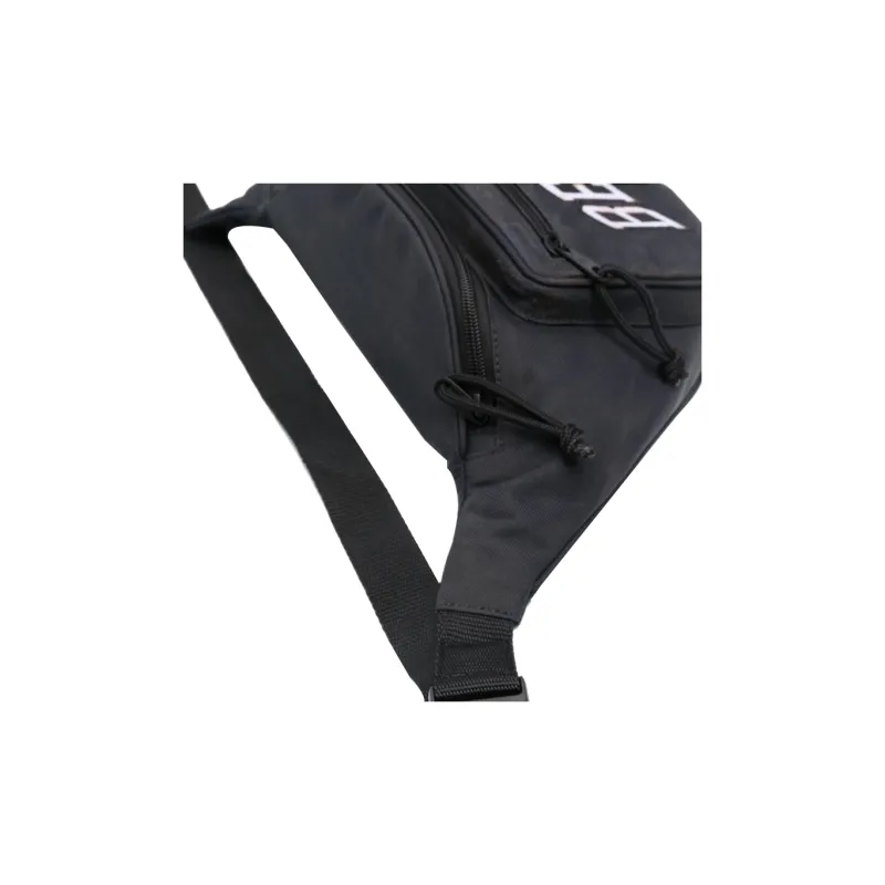 Balenciaga Explorer Cotton Sling Bag, Fanny Pack Men's Black-2