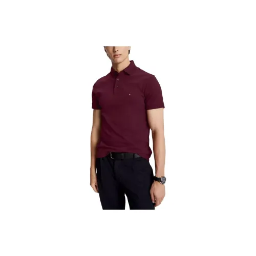 Tommy Hilfiger Polo Shirts Men Deep Red