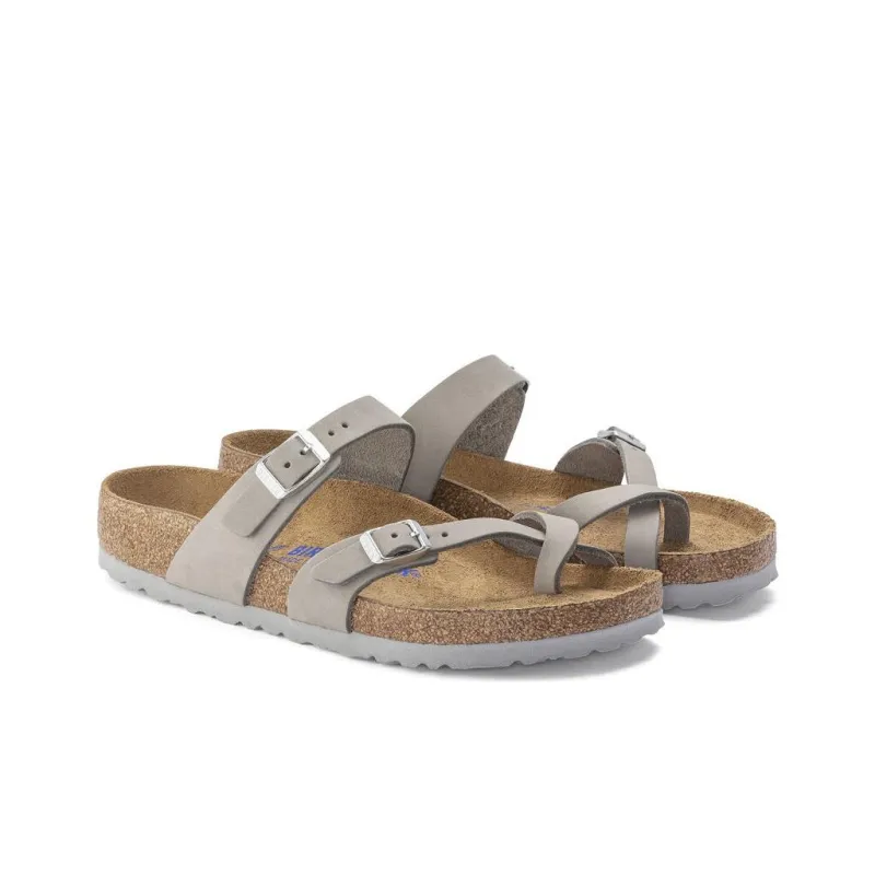 Birkenstock Slide Slippers Women's Dove Gray Narrow Fit-2