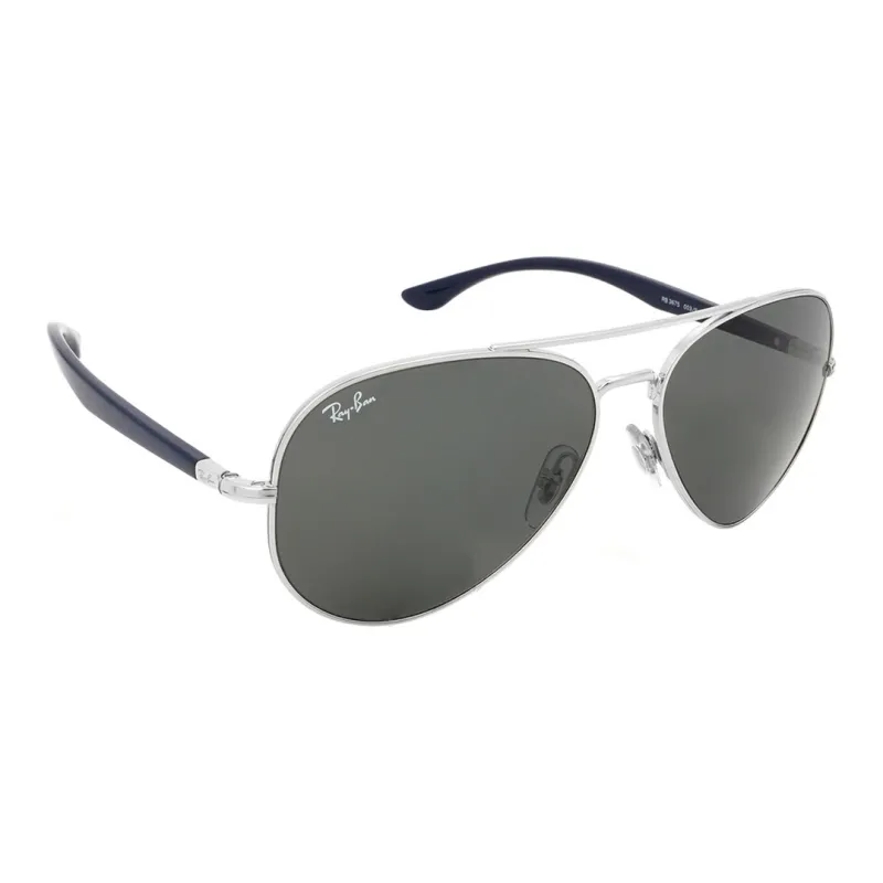 RayBan Irregular Shape Sunglasses Unisex Black-1