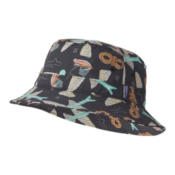 Patagonia Recycled Nylon Bucket Hats Unisex Black