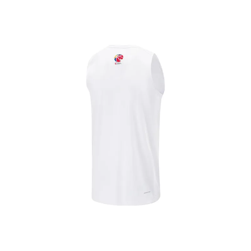 LiNing CBA Collection Professional Basketball Collection Basketball Jerseys Men's Standard White-1