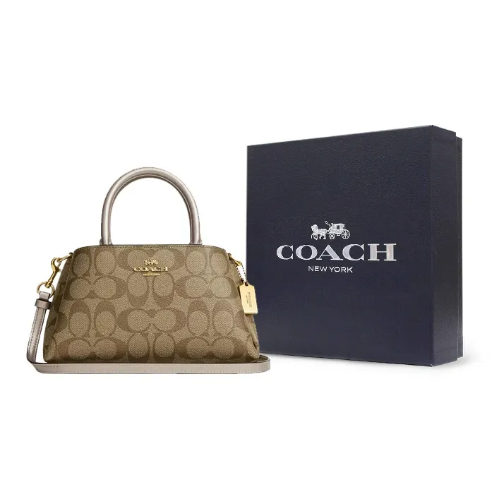 COACH Zuri Cow Leather Shoulder Bag Crossbody Bag Small Size Women's Champagne-8