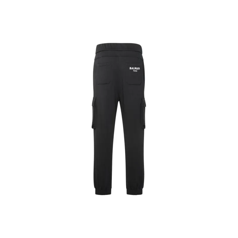 BALMAIN Pocket Detailed Drawstring Cargo Trousers-1