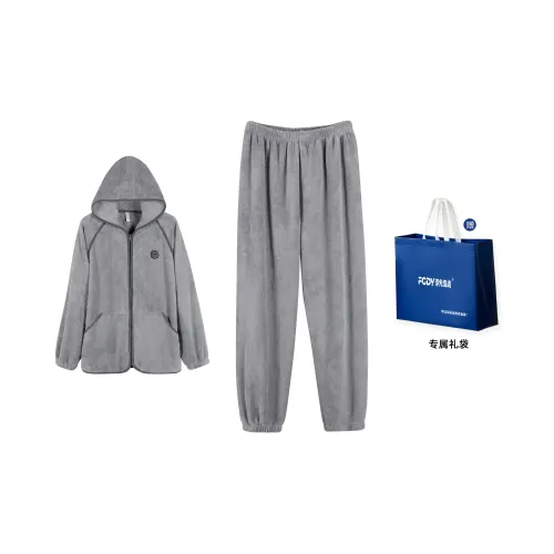Floating Light Islands Pajama Set Gift Box Set Mens Light Blue