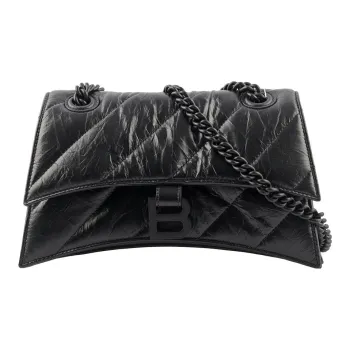 Balenciaga Calfskin Shoulder Bag, Crossbody Bag Regular Women's Black