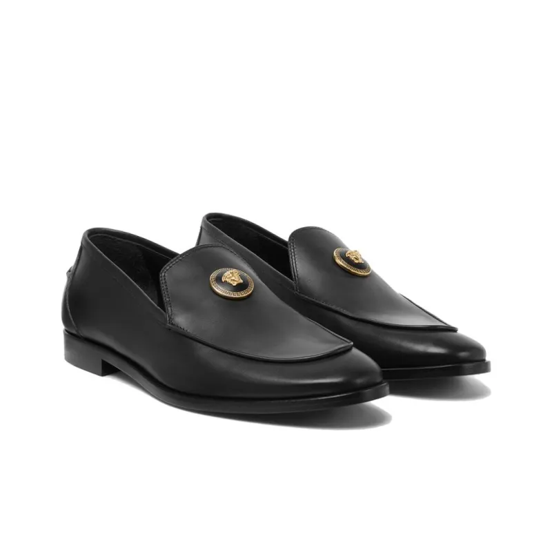 VERSACE Medusa Loafers Men's Black-2