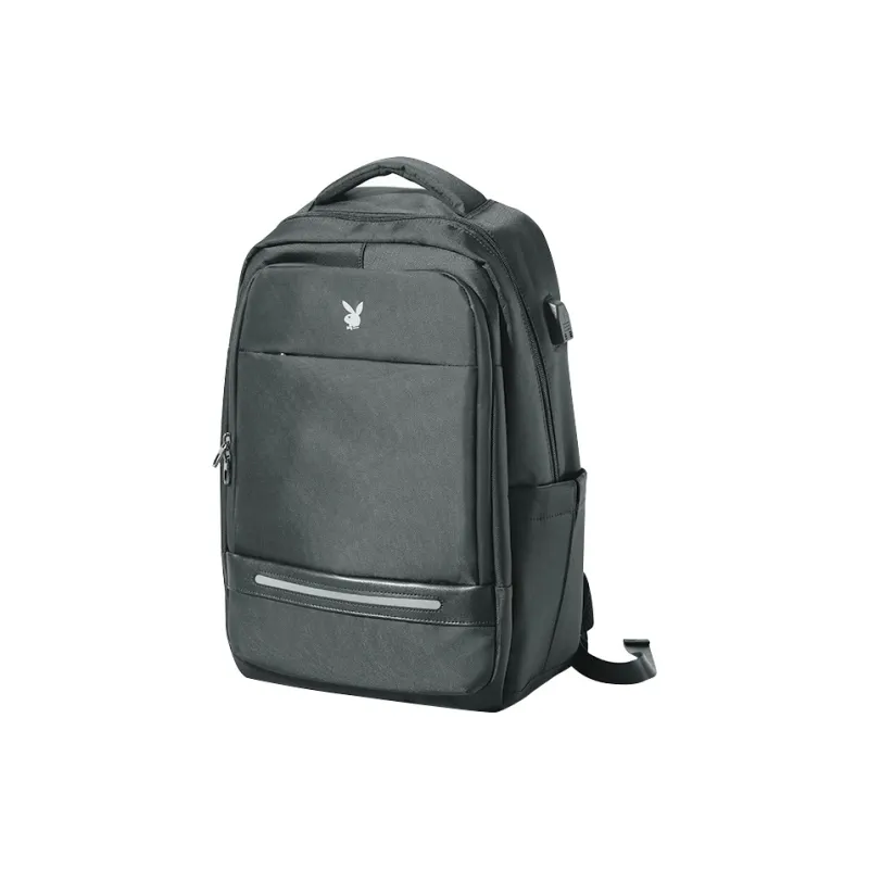 Playboy Fabric Backpack Men's Gray-1