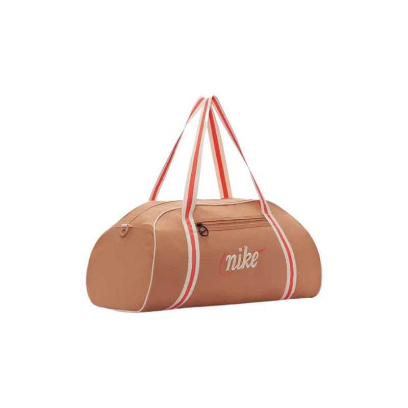 Nike Polyester Training Bag, Handbag, Shoulder Bag, Crossbody Bag, Gym Bag Tubas Unisex Amber Brown & Bright Dark Red-1