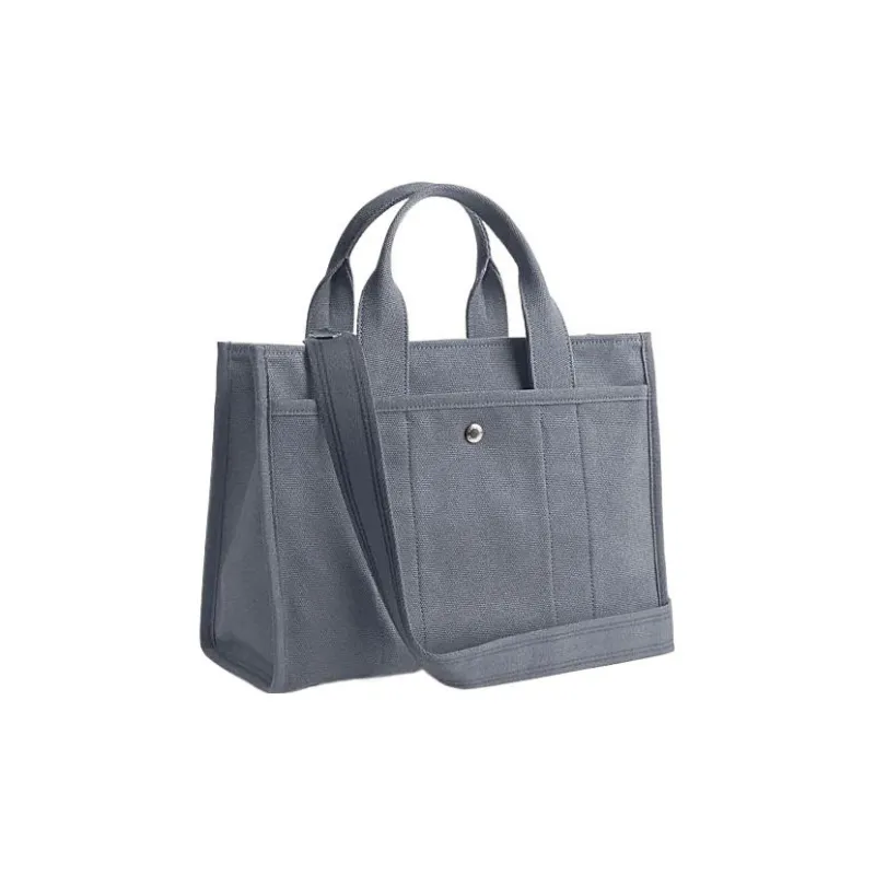 COACH Cargo Fabric Tote Canvas Bag, Shopping Bag, Shoulder Bag, Crossbody Bag, Handbag Tubas Women's Gray Blue-1