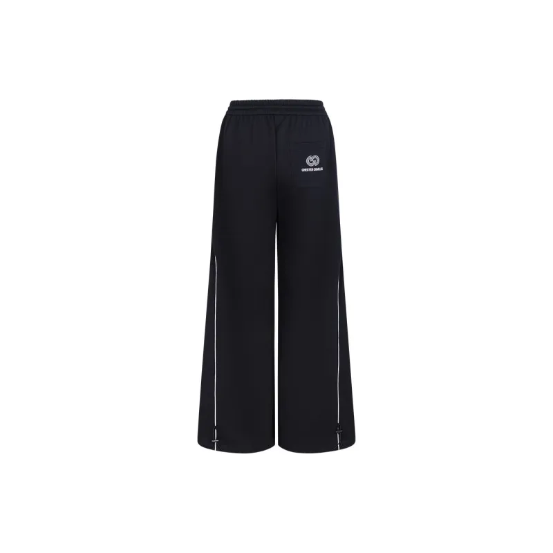 Chester Charles Casual Pants Unisex Black-1