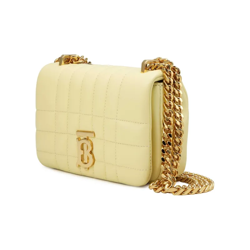 Burberry Lola Bag Sheepskin Lola Bag, Crossbody Bag, Shoulder Bag Women's Cold Lemon-1