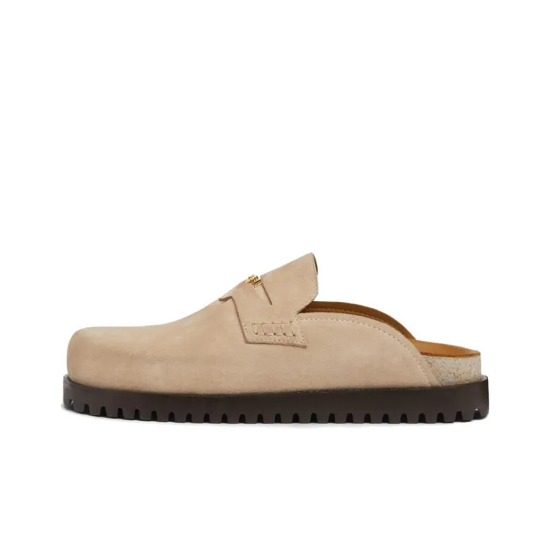VERSACE Medusa-plaque Suede Mules-0