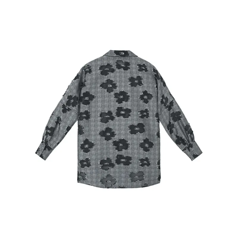 VALLEYOUTH Shirt Unisex Black Plaid-1