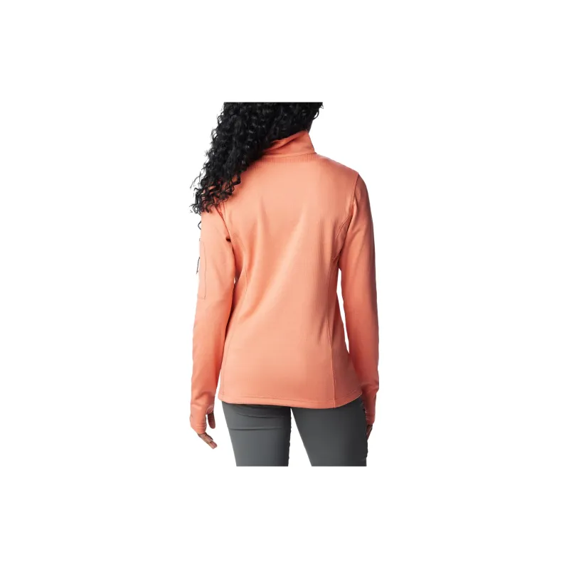 Columbia Park View™ Half Zip Fleece Sweatshirt Women's Peach-1
