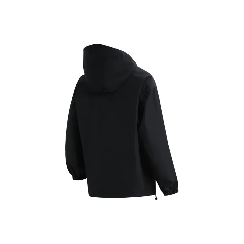 Kawasaki Water Resistant Windproof Quick Dry Windbreaker Jacket Unisex Black-1