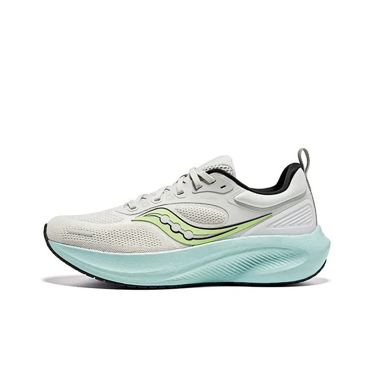 Saucony Surge 3 Cushioning Low Top Running Shoes Men's Gray Green-0