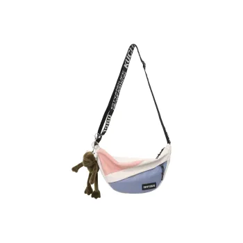 OUZIHUANG Nylon Shoulder Bag Crossbody Bag Large Size Unisex Black/White/Green/Blue