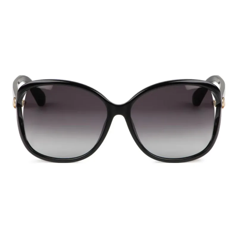Kate Spade Polycarbonate Round Sunglasses Women's Black-0