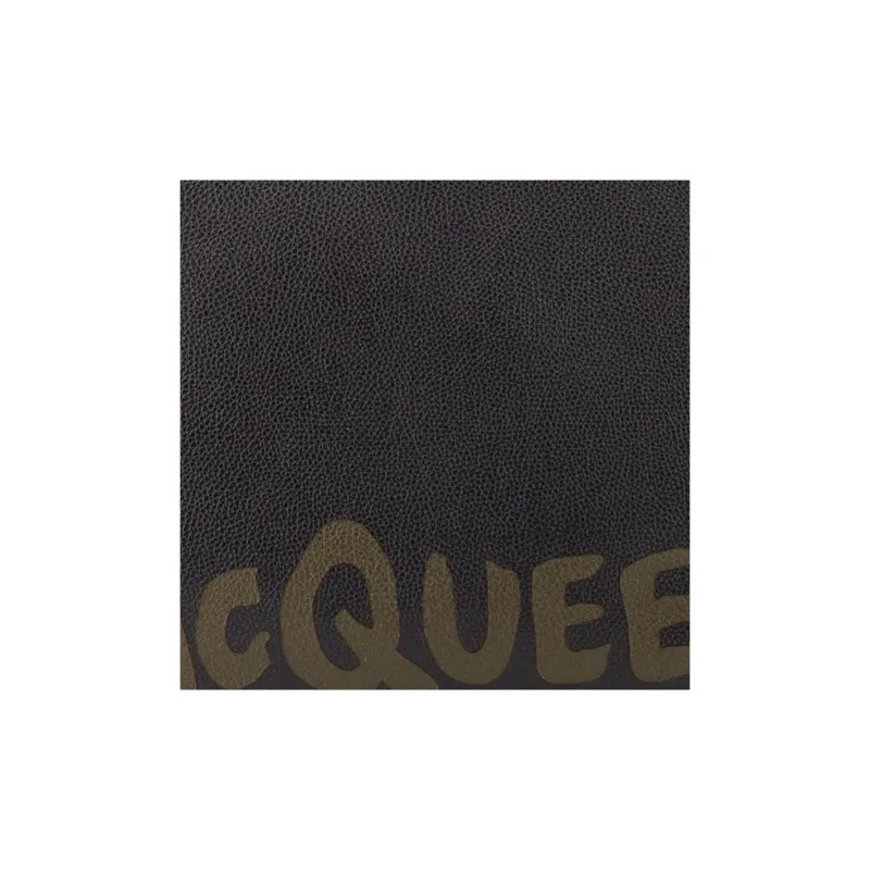 Alexander McQueen Leather Clutch Men's Black-3