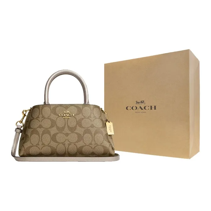 COACH Zuri Cow Leather Shoulder Bag Crossbody Bag Small Size Women's Champagne-6