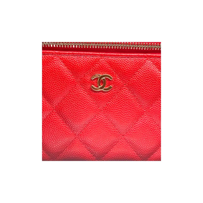CHANEL Grain Embossed Calfskin Box Bag, Shoulder Bag, Crossbody Bag Women's Red-3