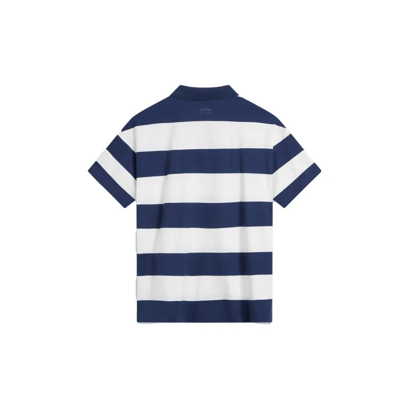 LiNing Weekend Youth Polo Shirt Unisex Dark Ship Blue-1