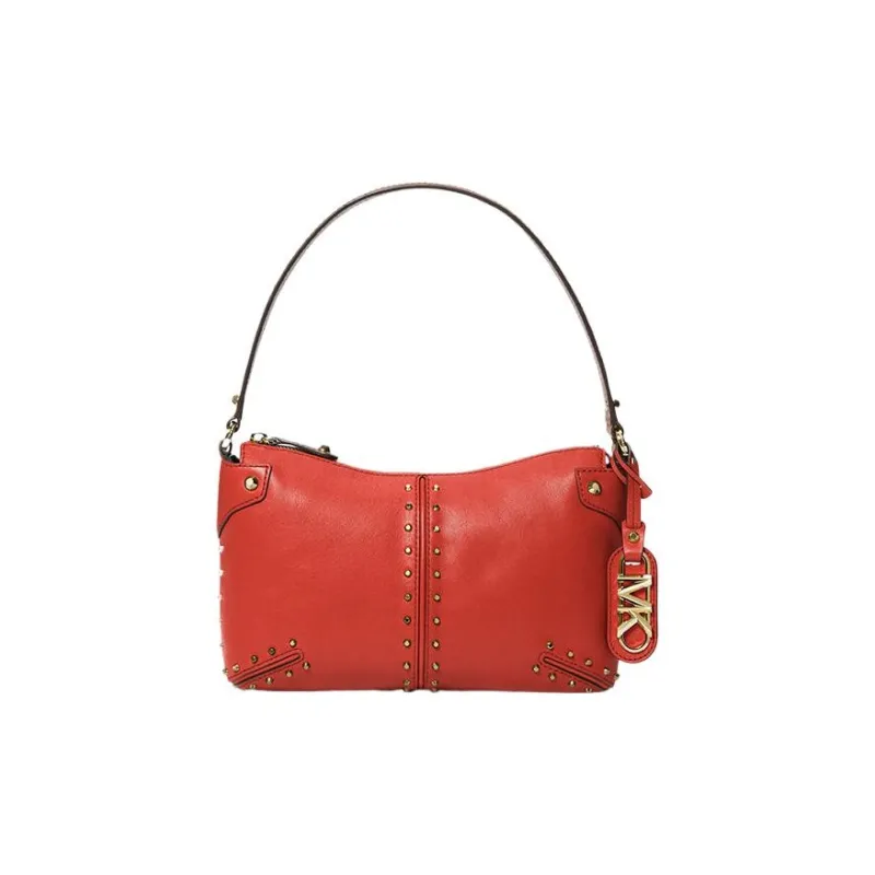 MICHAEL KORS Astor Leather Handbag, Shoulder Bag Women's Poppy Red-0