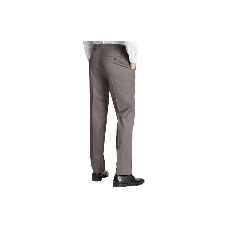 Tommy Hilfiger Regular Fit Black And White Sharkskin Trouser Suits Suit Trouser Men's Gray-1